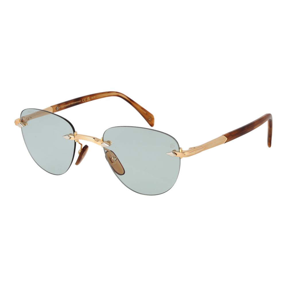 David Beckham Gold Metal Sunglasses David Beckham
