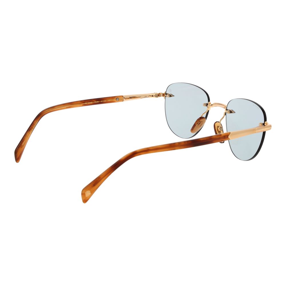 David Beckham Gold Metal Sunglasses David Beckham