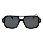 Polaroid black polycarbonate sunglasses with sleek frame and dark lenses, stylish and durable for everyday wear.
