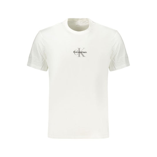 Calvin Klein White Cotton Men's T-Shirt Calvin Klein