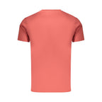 Rifle Rosso Cotton Men's T-Shirt featuring a classic crew neck and short sleeves in vibrant red fabric.