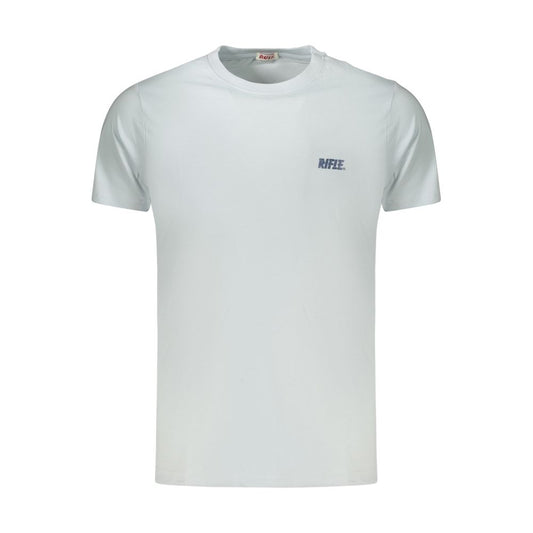 Rifle Light Blue Cotton Men's T-Shirt Rifle