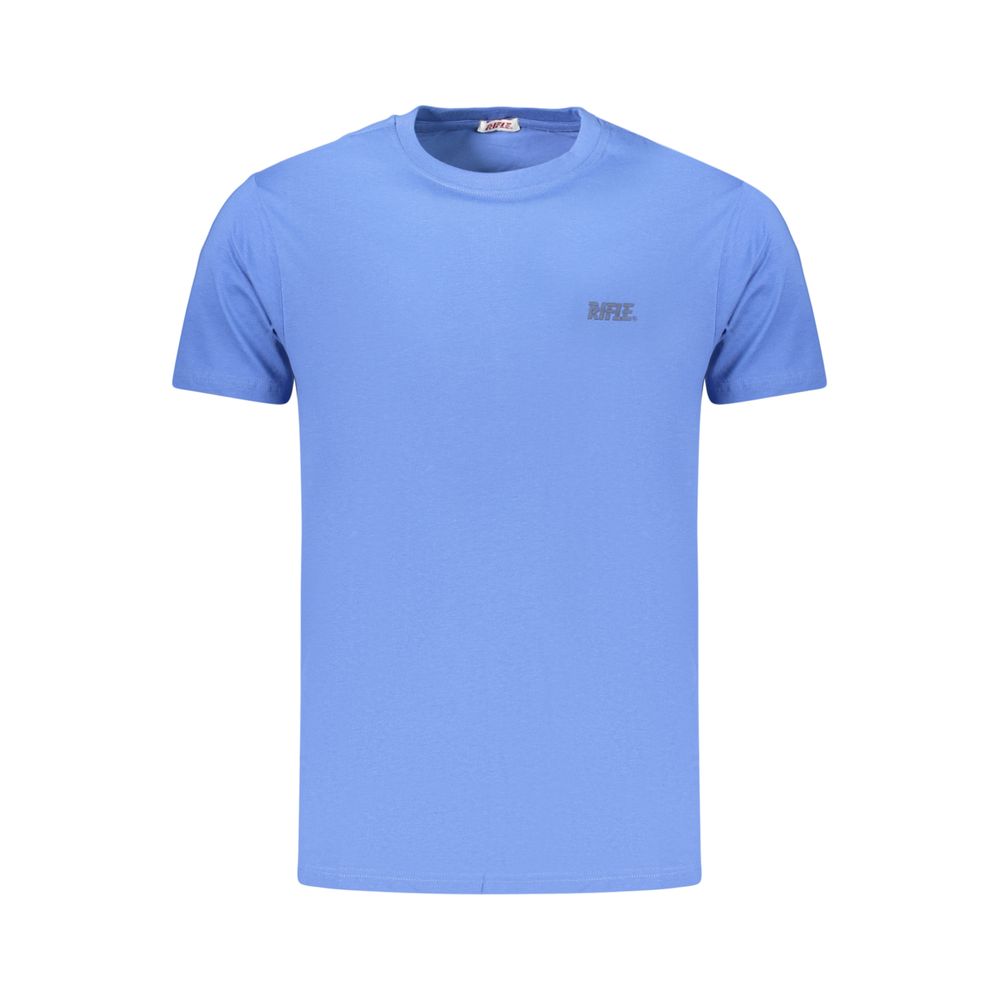 Rifle Blue Cotton Men's T-Shirt Rifle