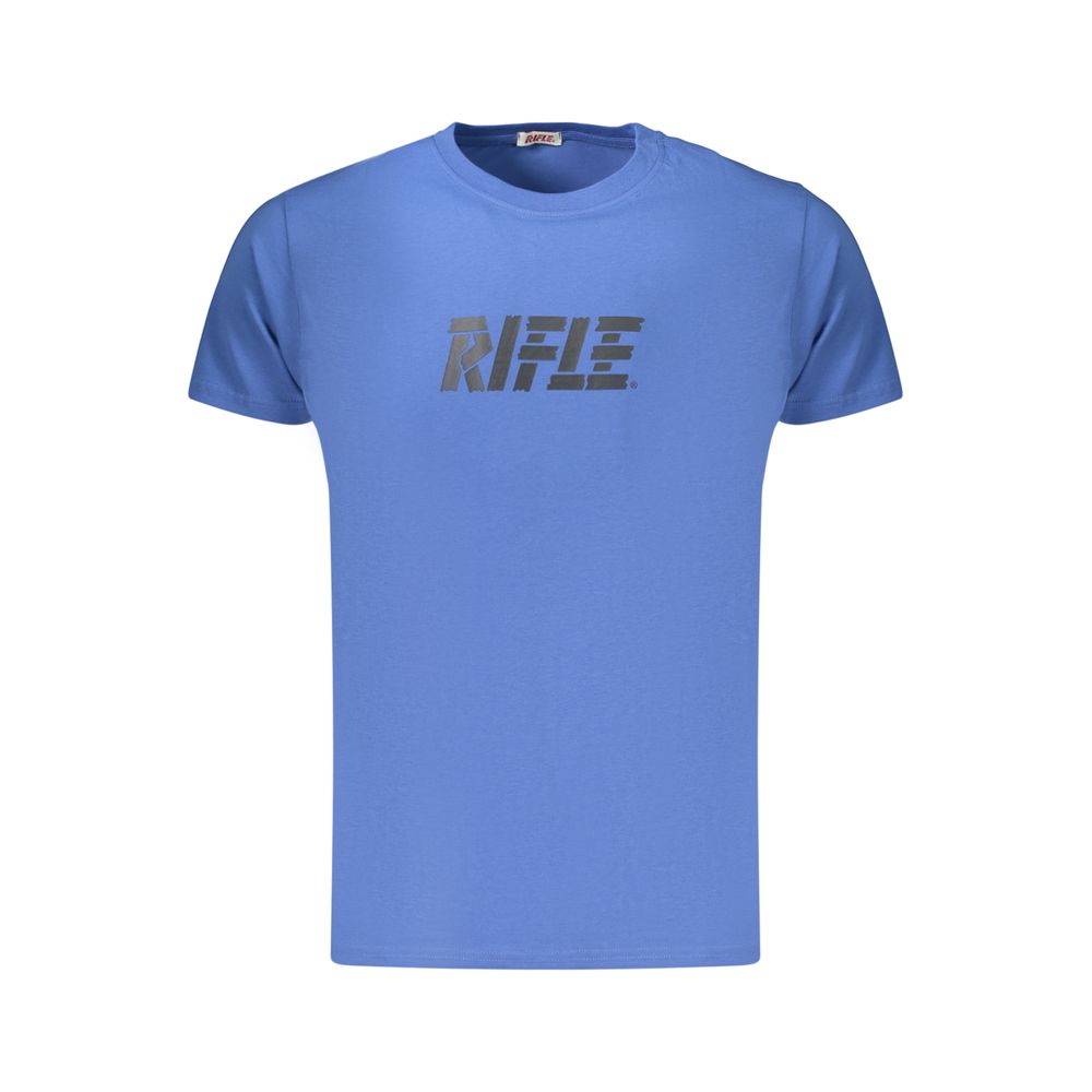 Rifle Blue Cotton Mens T-Shirt Rifle