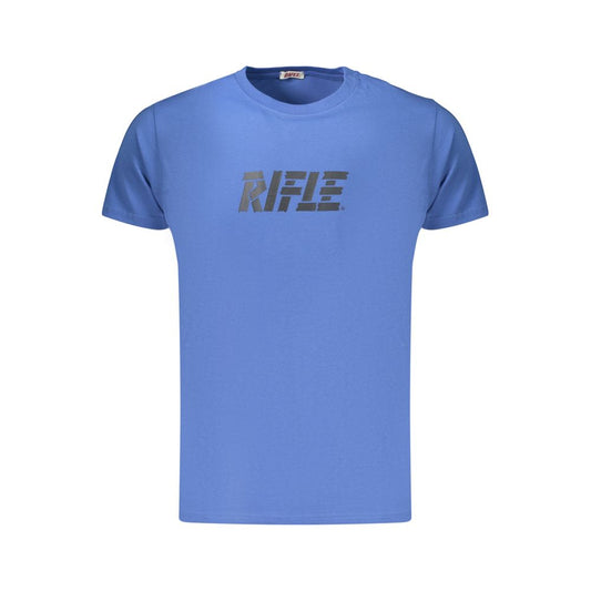 Rifle Blue Cotton Mens T-Shirt Rifle