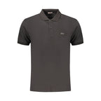 Rifle Black Cotton Men's Polo Shirt