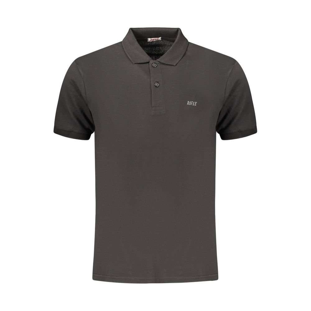 Rifle Black Cotton Men's Polo Shirt Rifle