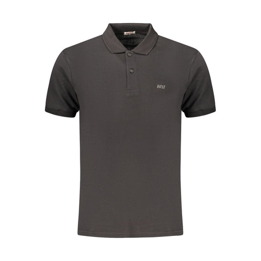 Rifle Black Cotton Men's Polo Shirt Rifle
