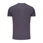 Blue cotton men's T-shirt by Rifle featuring a classic fit and short sleeves, displayed flat on a white background.