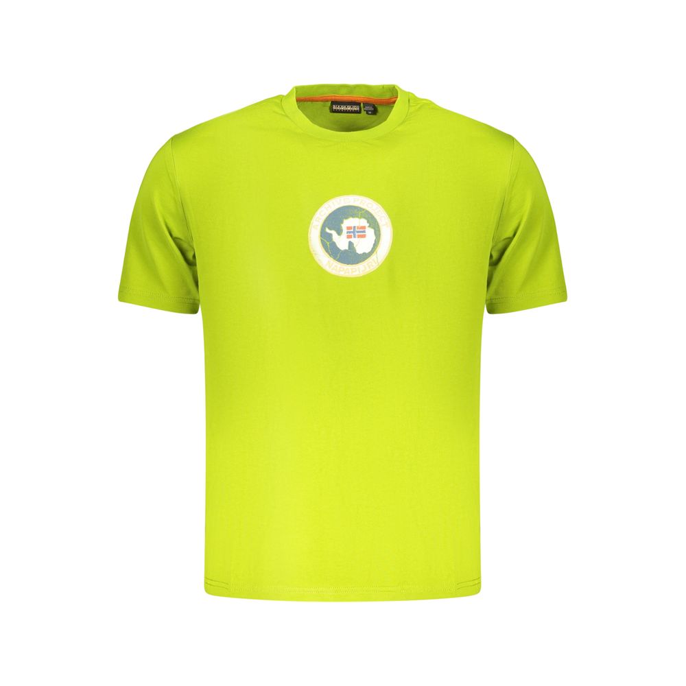 Napapijri Green Cotton Men's T-Shirt Napapijri