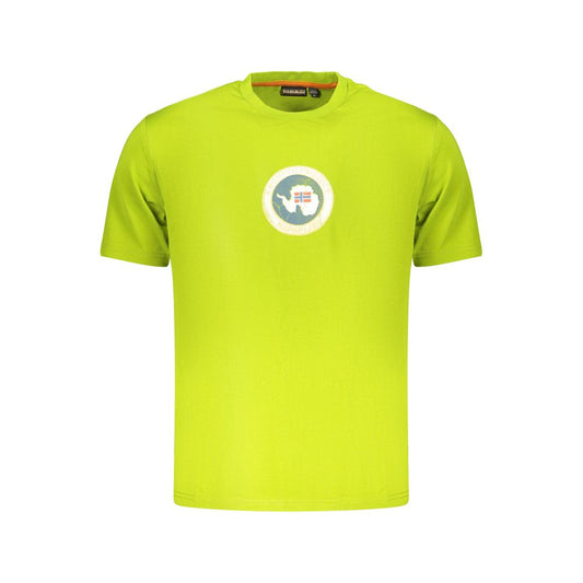 Napapijri Green Cotton Men's T-Shirt Napapijri