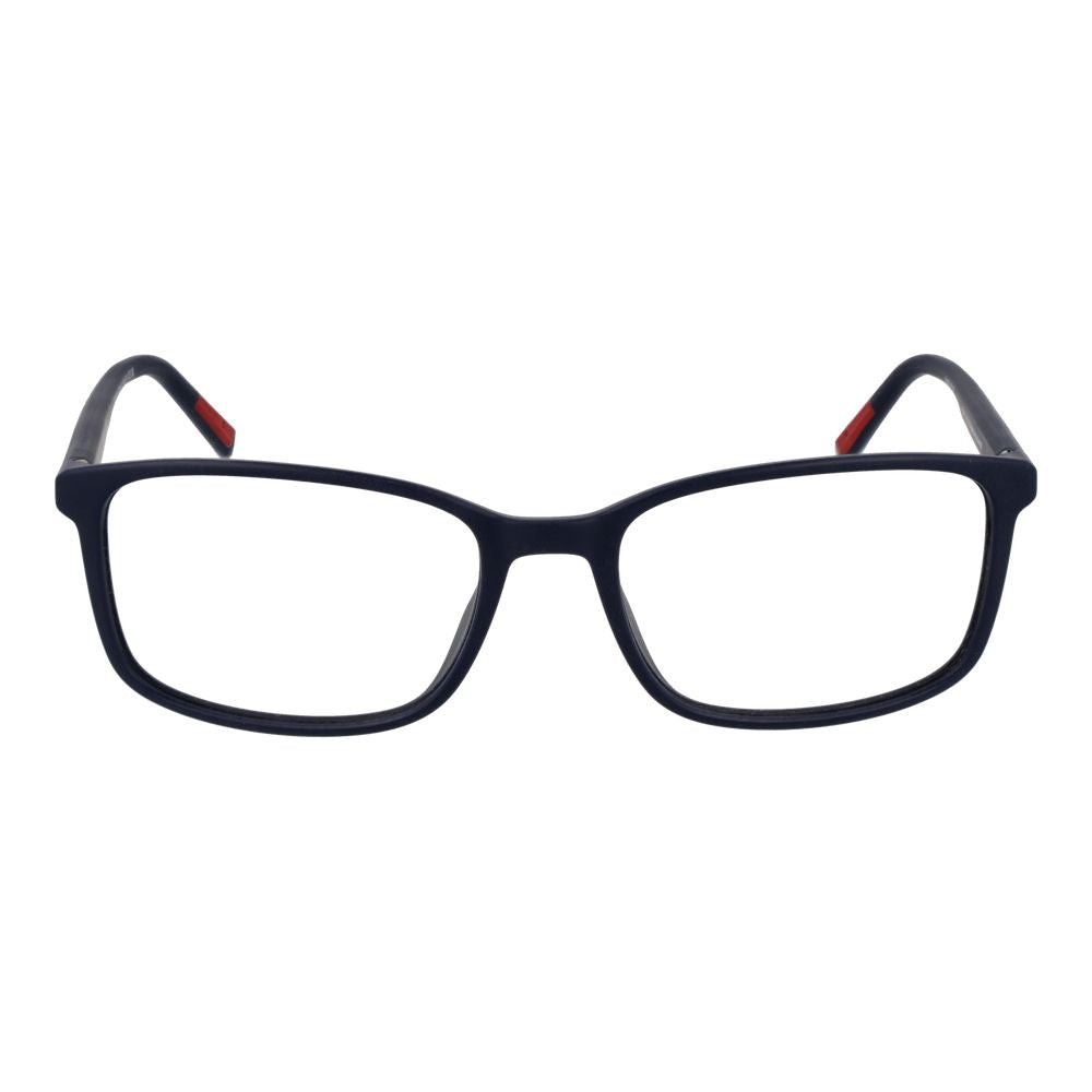 Tommy Hilfiger blue polyamide glasses frames with sleek design and clear lenses, stylish eyewear for everyday wear.
