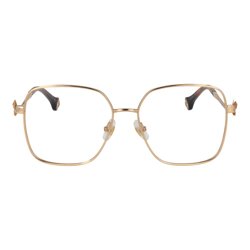 Carolina Herrera Gold Metal Glasses Frames