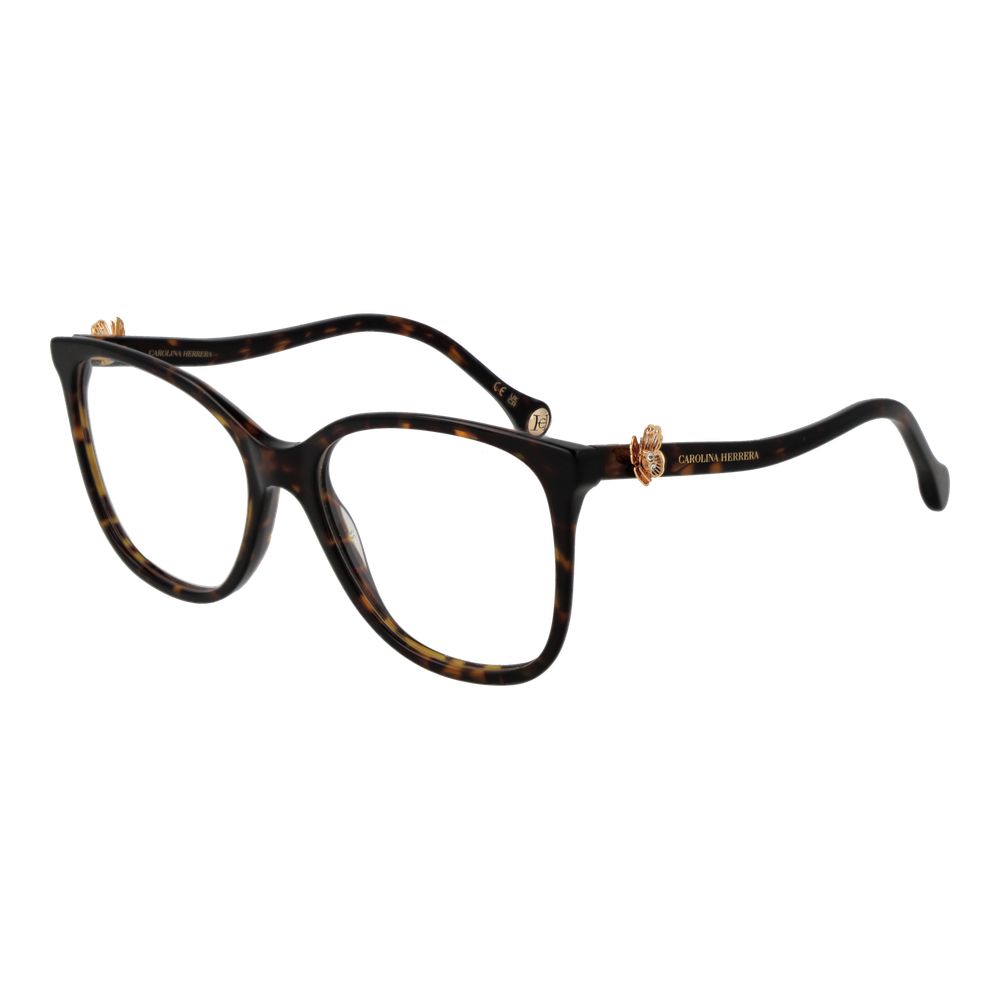 Carolina Herrera Brown Acetate Glasses Frames