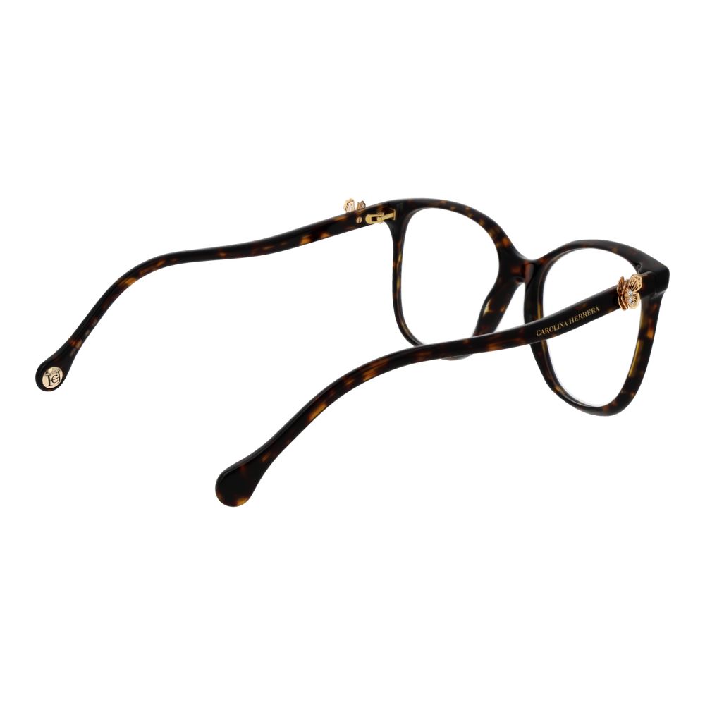 Carolina Herrera Brown Acetate Glasses Frames