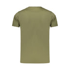 Green Rifle Cotton Men's T-Shirt featuring a classic fit and short sleeves, displayed on a plain background.