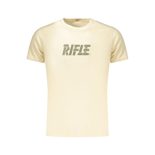 Rifle Beige Cotton Men's T-Shirt Rifle