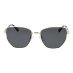 Polaroid Gold Metal Sunglasses