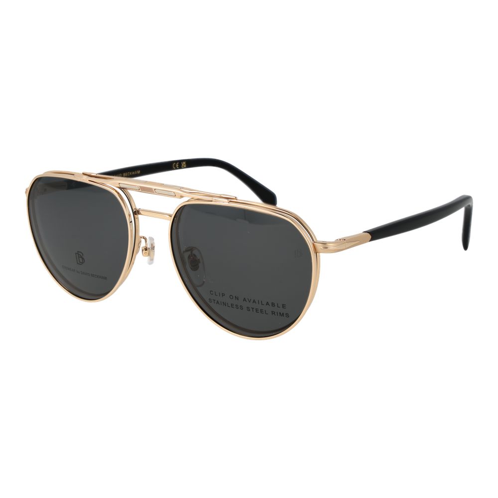 David Beckham Gold Metal Glasses Frames David Beckham