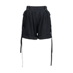 Alexander McQueen Black Cotton Bermuda Shorts