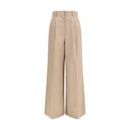 Balenciaga Beige Cotton Flared Pants