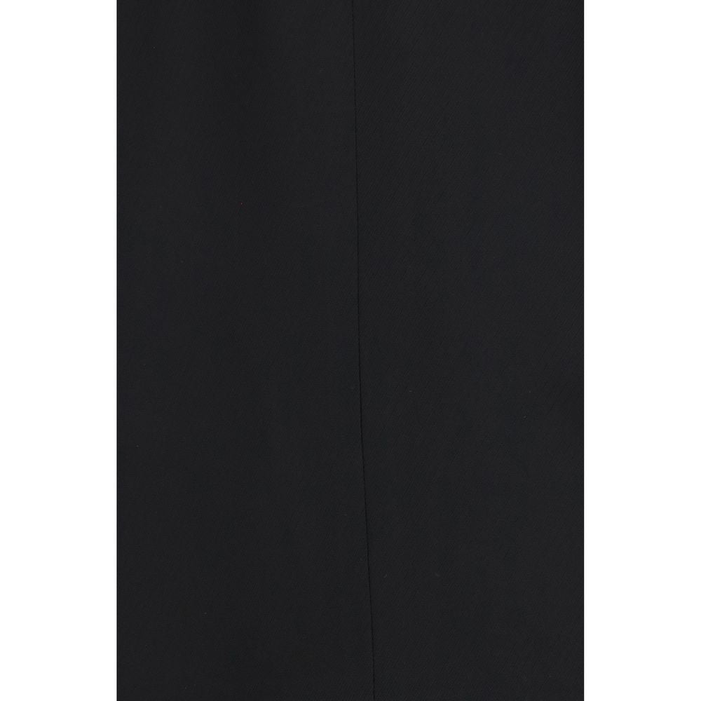 Calvin Klein Black Viscose Full-Length Jacket Calvin Klein