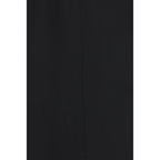 Calvin Klein Black Viscose Full-Length Jacket Calvin Klein