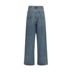 Maison Margiela Blue Cotton High-Waisted Jean