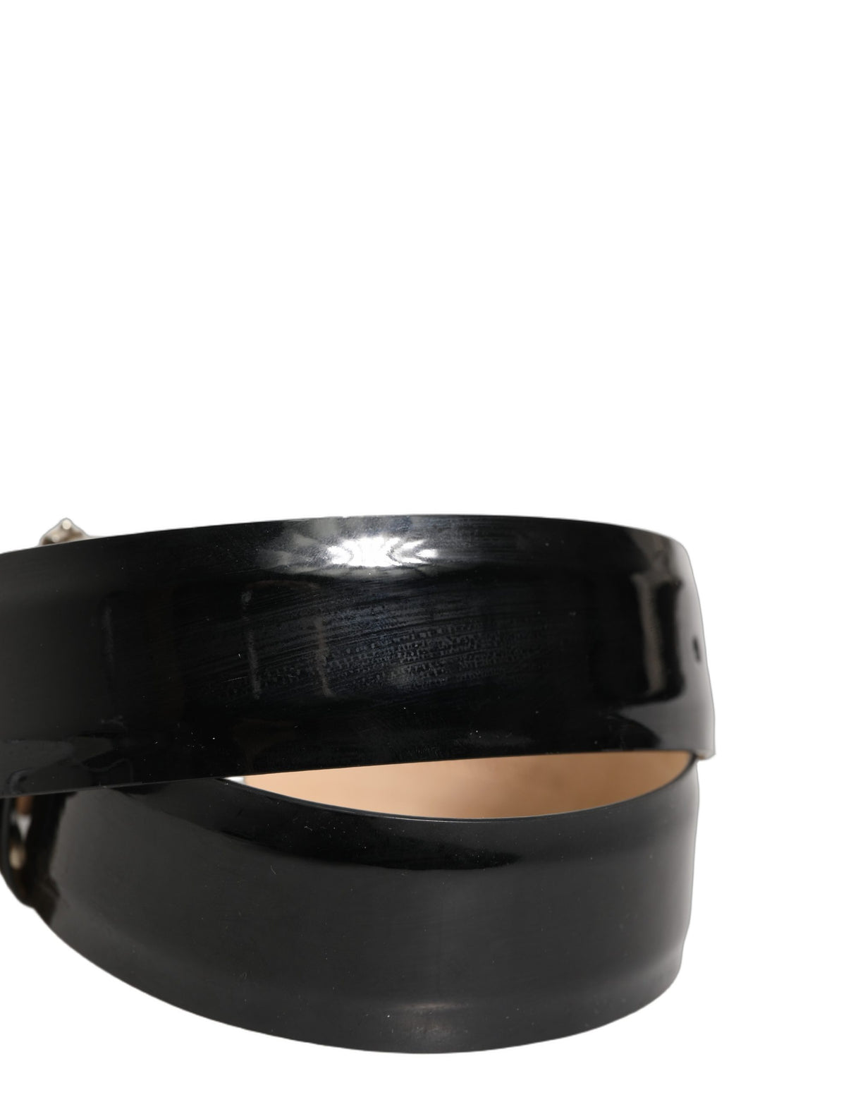 Dolce & Gabbana Black Leather Crystal Metal Buckle Belt - Eljoys Fashion 