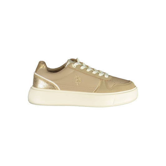 U.S. POLO ASSN. Beige Polyurethane Women's Sneaker U.S. POLO ASSN.