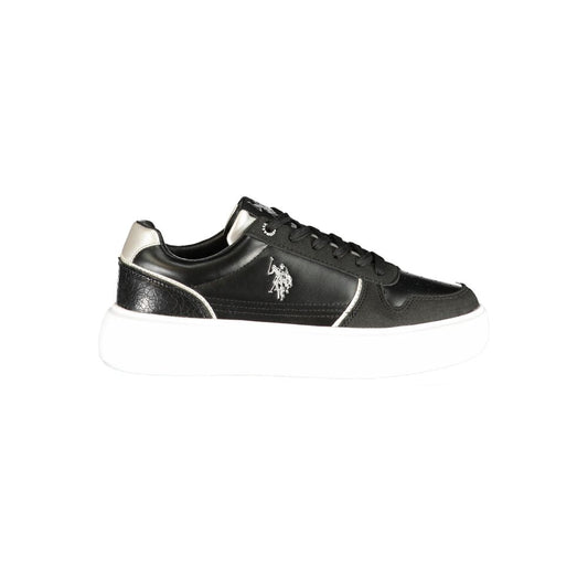 U.S. POLO ASSN. Black Polyurethane Women's Sneaker U.S. POLO ASSN.