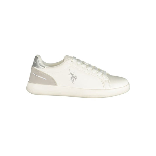 U.S. POLO ASSN. "White Polyurethane Women's Sneaker" U.S. POLO ASSN.