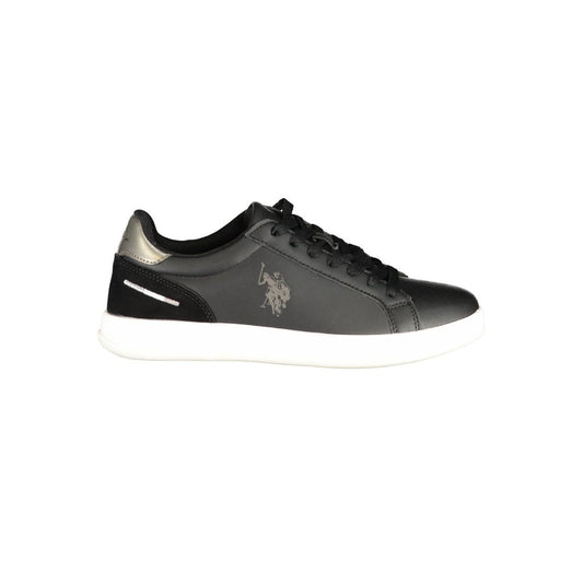 U.S. POLO ASSN. Black Polyurethane Women's Sneaker U.S. POLO ASSN.