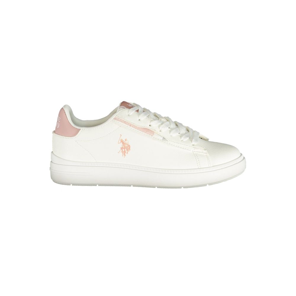U.S. POLO ASSN. White Polyurethane Women's Sneaker U.S. POLO ASSN.