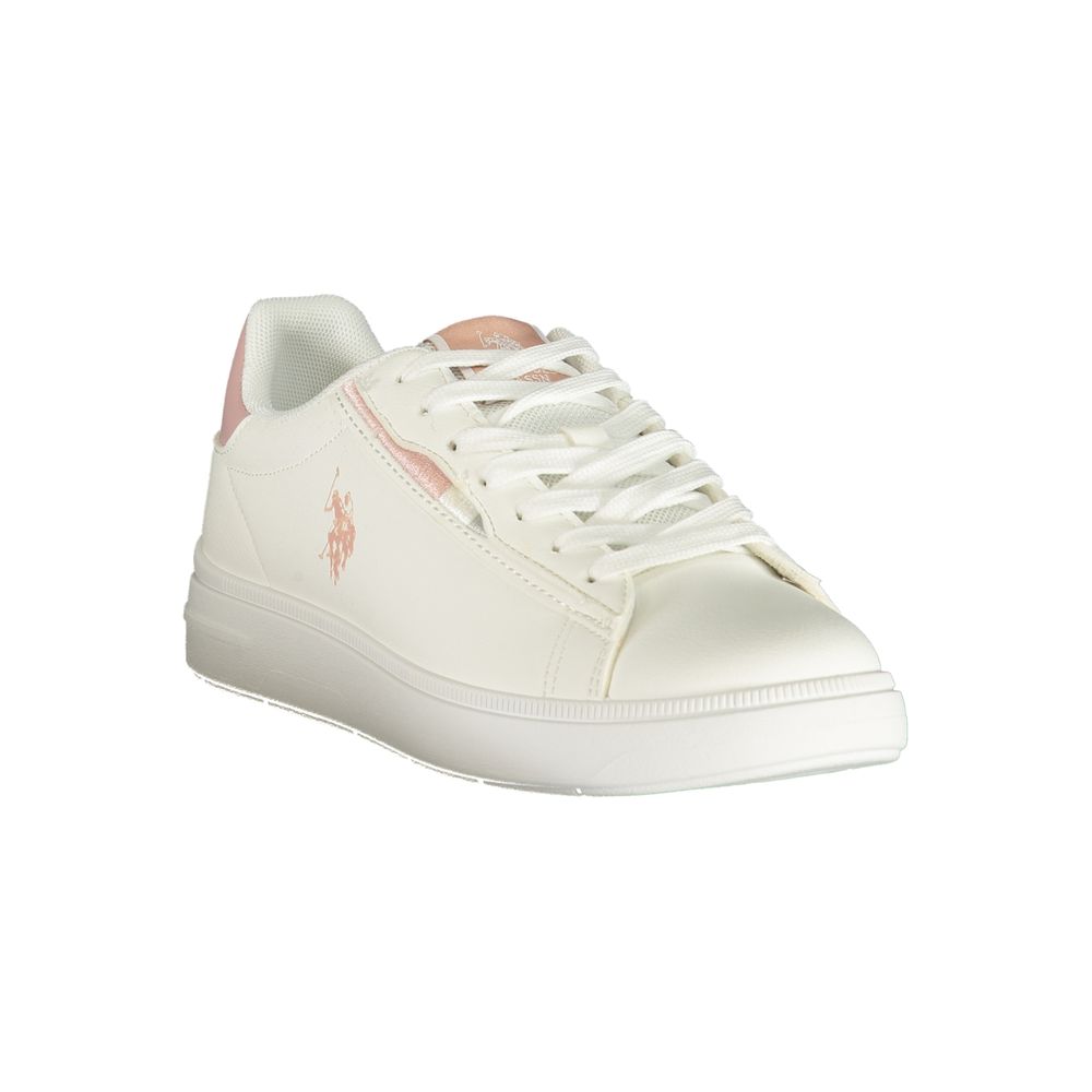U.S. POLO ASSN. White Polyurethane Women's Sneaker U.S. POLO ASSN.