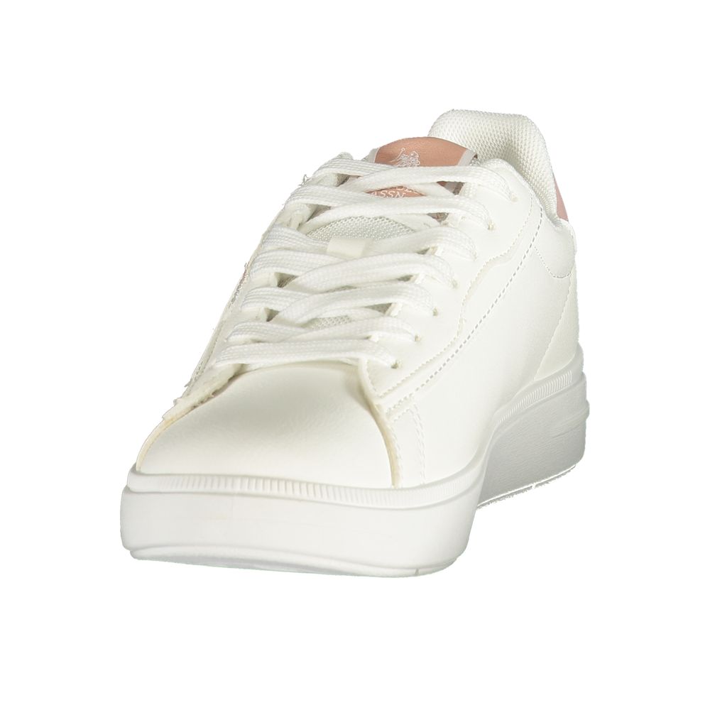 U.S. POLO ASSN. White Polyurethane Women's Sneaker U.S. POLO ASSN.