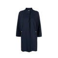 Herno Blue Elastane Coat Herno