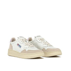 Autry White Leather Low Top Sneakers