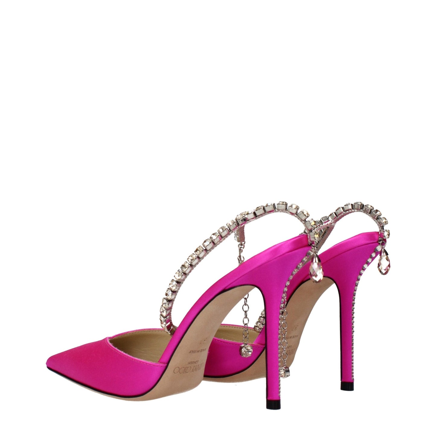 Jimmy Choo Pink Satin Stiletto Heel Sandals Jimmy Choo