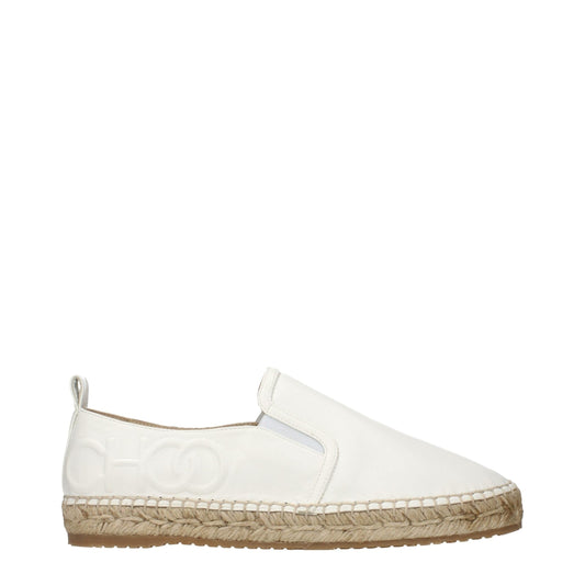 Jimmy Choo White Leather Espadrilles Jimmy Choo