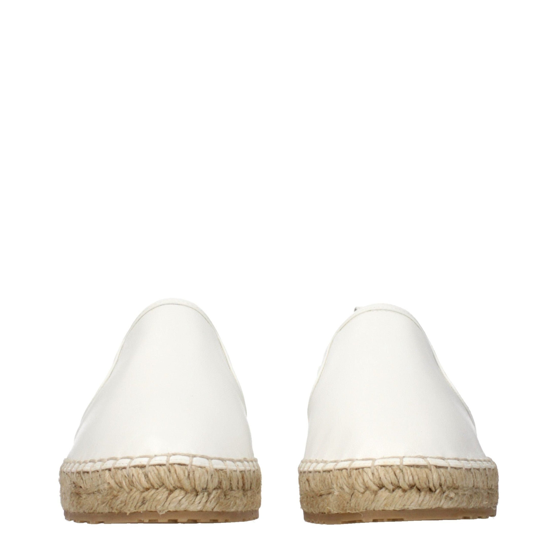Jimmy Choo White Leather Espadrilles Jimmy Choo