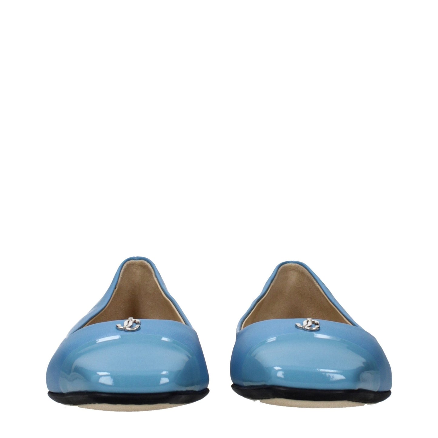 Jimmy Choo Light Blue Leather Ballet Flats Jimmy Choo