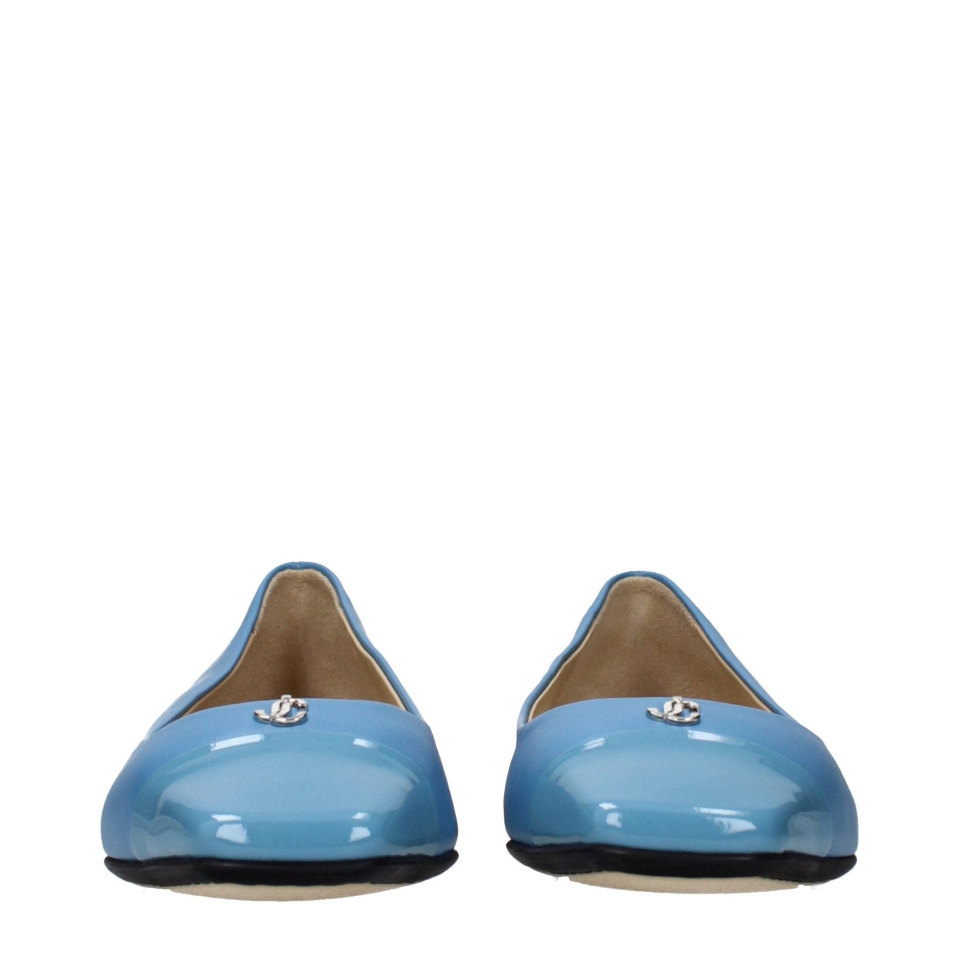 Jimmy Choo Light Blue Leather Ballet Flats Jimmy Choo