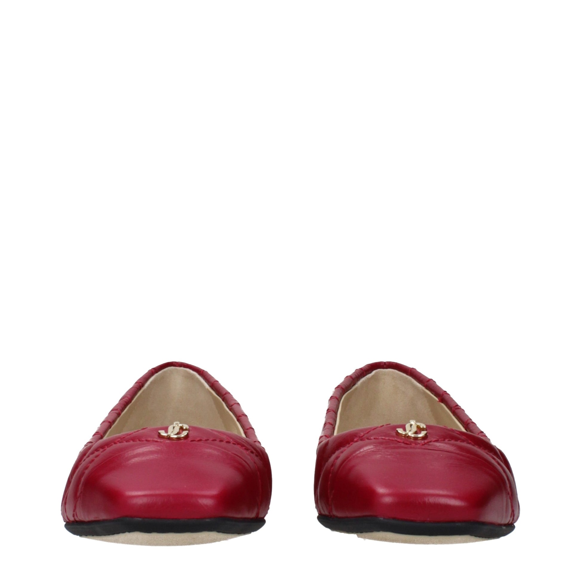 Jimmy Choo Pink Leather Ballet Flats Jimmy Choo