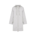 Herno Gray Elastane Coat Herno