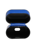 Dolce & Gabbana Case Blue Calf Leather Logo Flip Holder Strap Airpods