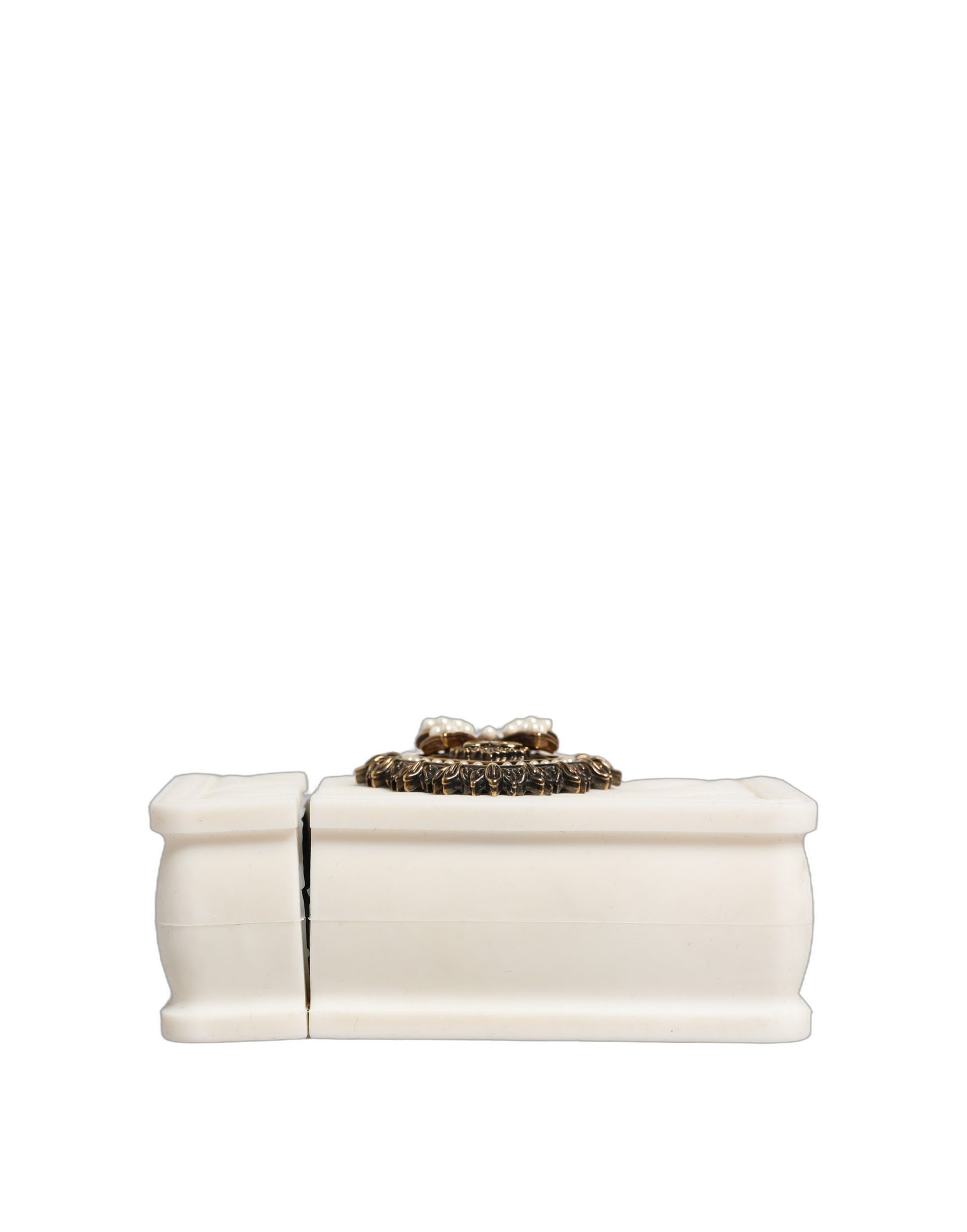 Dolce & Gabbana Case White Silicone Devotion Heart Cover Hand Bag Airpod