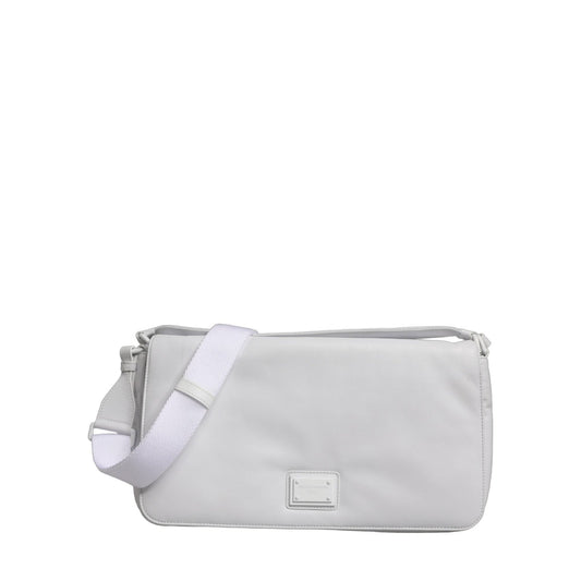 Dolce & Gabbana White Logo Plaque Crossbody Shoulder Borse Women Bag