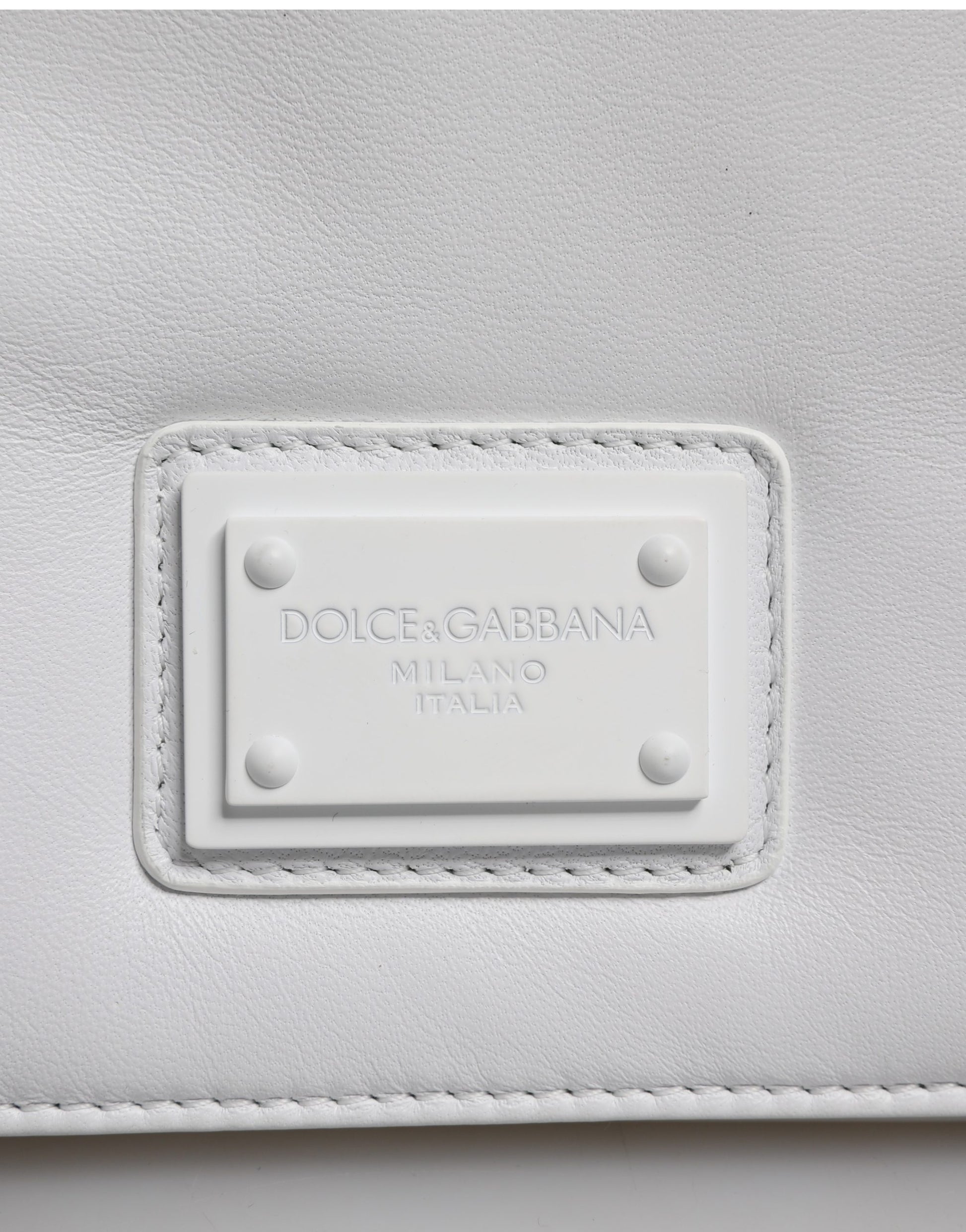 Dolce & Gabbana White Logo Plaque Crossbody Shoulder Borse Women Bag Dolce & Gabbana