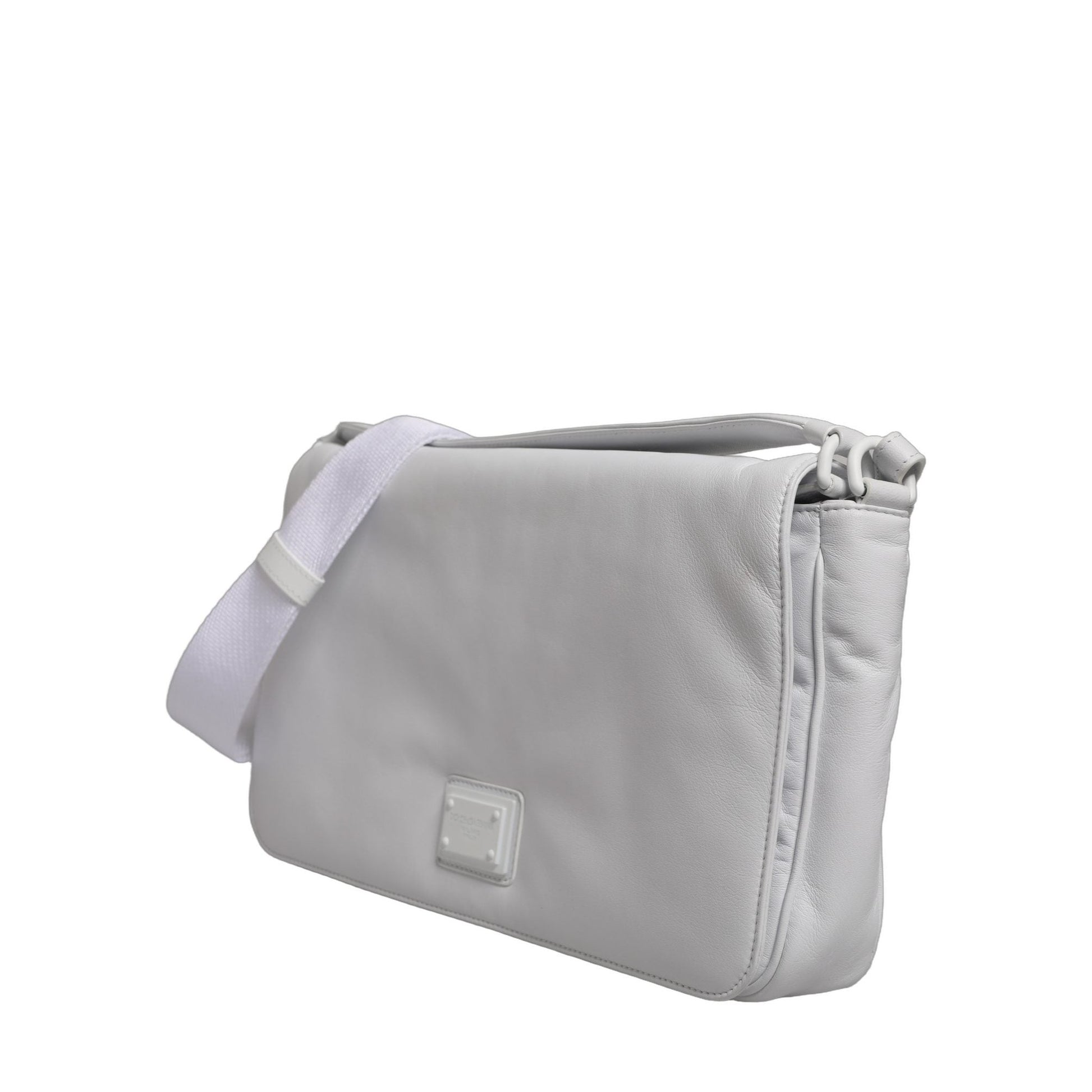 Dolce & Gabbana White Logo Plaque Crossbody Shoulder Borse Women Bag